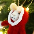 Face of Felt Mouse in Puffer Jacket Hanging Decoration