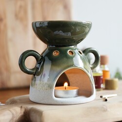 Sass & Belle Green Mojave Glaze Oil Burner