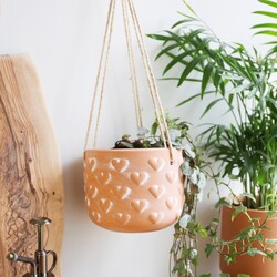 Sass & Belle Heart Hanging Planter, H10.5cm