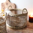 Sass & Belle Large Seagrass Open Weave Basket