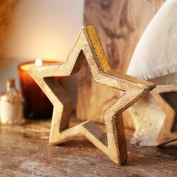 Sass & Belle Large Standing Star with Golden Edge
