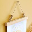 Natural Wood Sass & Belle Mini Bamboo Magnetic Hanging Print Frame