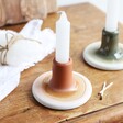 Ceramic Sass & Belle Mojave Glaze Terracotta Candle Holder with Candlestick