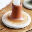Sass & Belle Small Mojave Glaze Terracotta Candle Holder