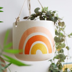Sass & Belle Rainbow Hanging Planter, H10cm