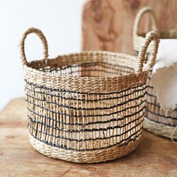 Sass & Belle Small Seagrass Open Weave Basket
