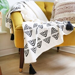 Sass & Belle Triangle Block Print Throw Blanket