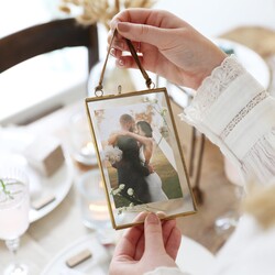 Brass 9.5cm x 14.5cm Hanging Frame