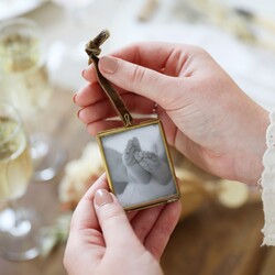 Mini Brass 5cm x 4cm Hanging Frame