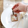Ladies' Mini Brass Hanging Frame with Pressed Dried Flowers