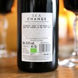 Back of Bottle of Sea Change Organic Red Wine