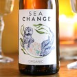 Close Up of Bottle of Sea Change Organic White Wine Label