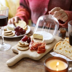 LSA Dome and Oak Paddle Serving Set
