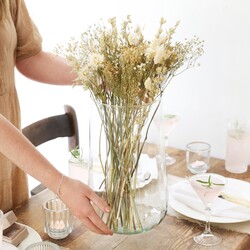 LSA Mia Recycled Glass Vase, H33cm