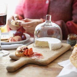 Personalised LSA Dome and Oak Paddle Serving Set