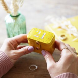 21st Birthday Petite Travel Ring Box