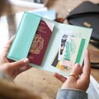 Inside Personalised Message Iridescent Passport Holder