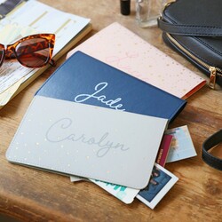 Personalised Name Slim Travel Wallet