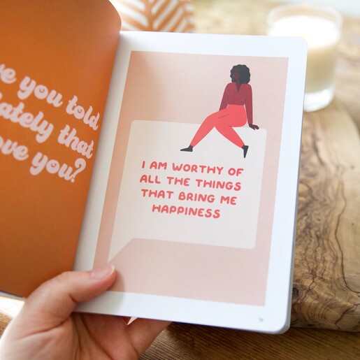 Positive Affirmation in How to Fall in Love With Yourself Journal I am worthy of all the things that bring me happiness