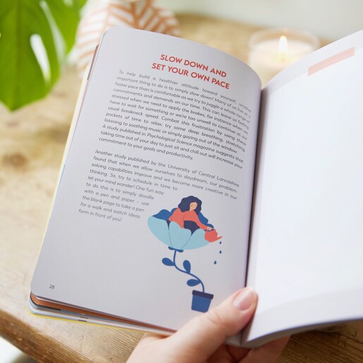 Life Advice for Slowing Down in How to Fall in Love With Yourself Journal