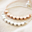 Lisa Angel Disc Chain Bracelet Available in Rose Gold and Silver