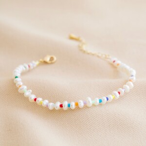 Miyuki Seed Bead and Freshwater Seed Pearl Bracelet