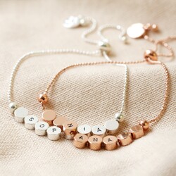 Personalised Disc Chain Bracelet