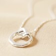 Organic Infinity Knot Necklace in Silver