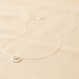 Organic Infinity Knot Necklace in Silver Full Length