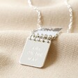 Personalised Sterling Silver Notebook Pendant Necklace