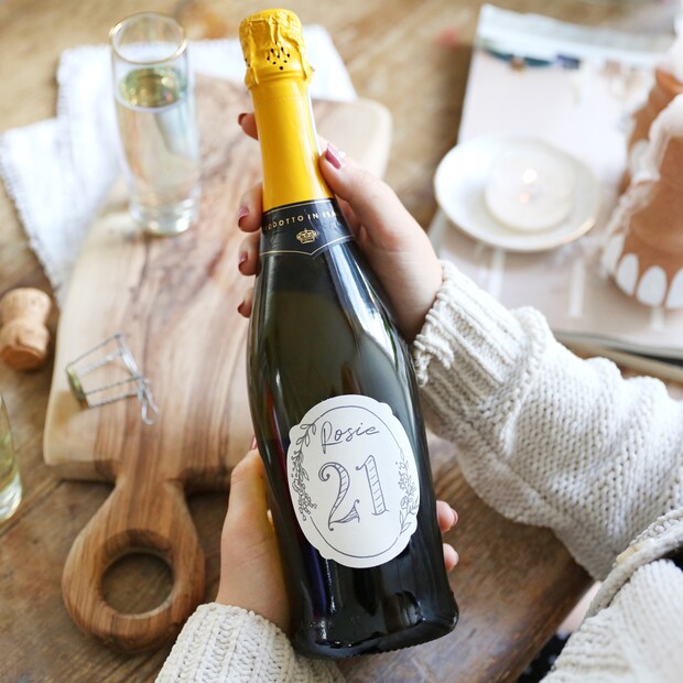 Personalised 21st Birthday Prosecco