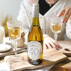 Personalised 40th Birthday Bottle of Wine