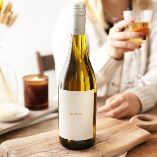 Personalised Gold Label Bottle of White Wine