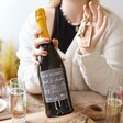 Model Holding Personalised New Home Prosecco