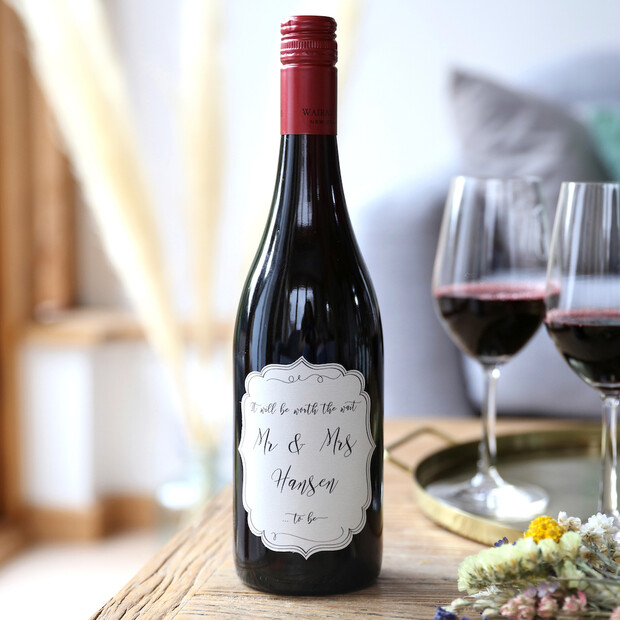 Personalised 'Worth the Wait' Wine Personalised 'Worth the Wait' Wine