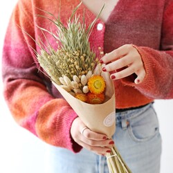 Autumnal Dried Flower Posy Bouquet
