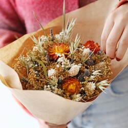 Autumnal Luxury Dried Flower Bouquet