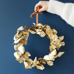 Gold Dried Eucalyptus Wreath
