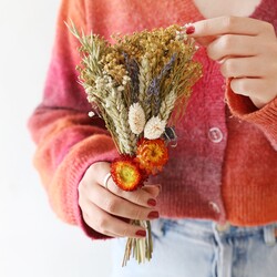 Mini Autumnal Dried Flower Bouquet