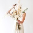 Women's Bridal Neutral Vintage Dried Flower Wedding Bouquet