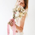 UK Made Vintage Pink Dried Flower Wedding Bouquet