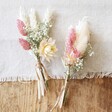 Lisa Angel Handmade Vintage Pink Dried Flower Buttonhole for Weddings