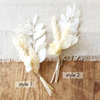 Styles of Handmade White Dried Flower Buttonholes