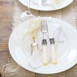 Personalised Set of White Dried Flower Place Settings From Lisa Angel