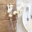 Set of Two Lisa Angel White Dried Flower Place Settings