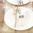 Set of Pastel Dried Flower Table Settings