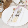 Pastel Dried Flower Place Setting