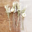 Set of 4 Set of White and Natural Dried Flower Place Settings