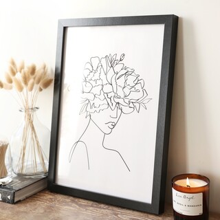 Wooden A3 Poster Photo Frame in Black