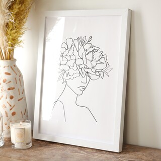 Wooden A3 Poster Photo Frame in White